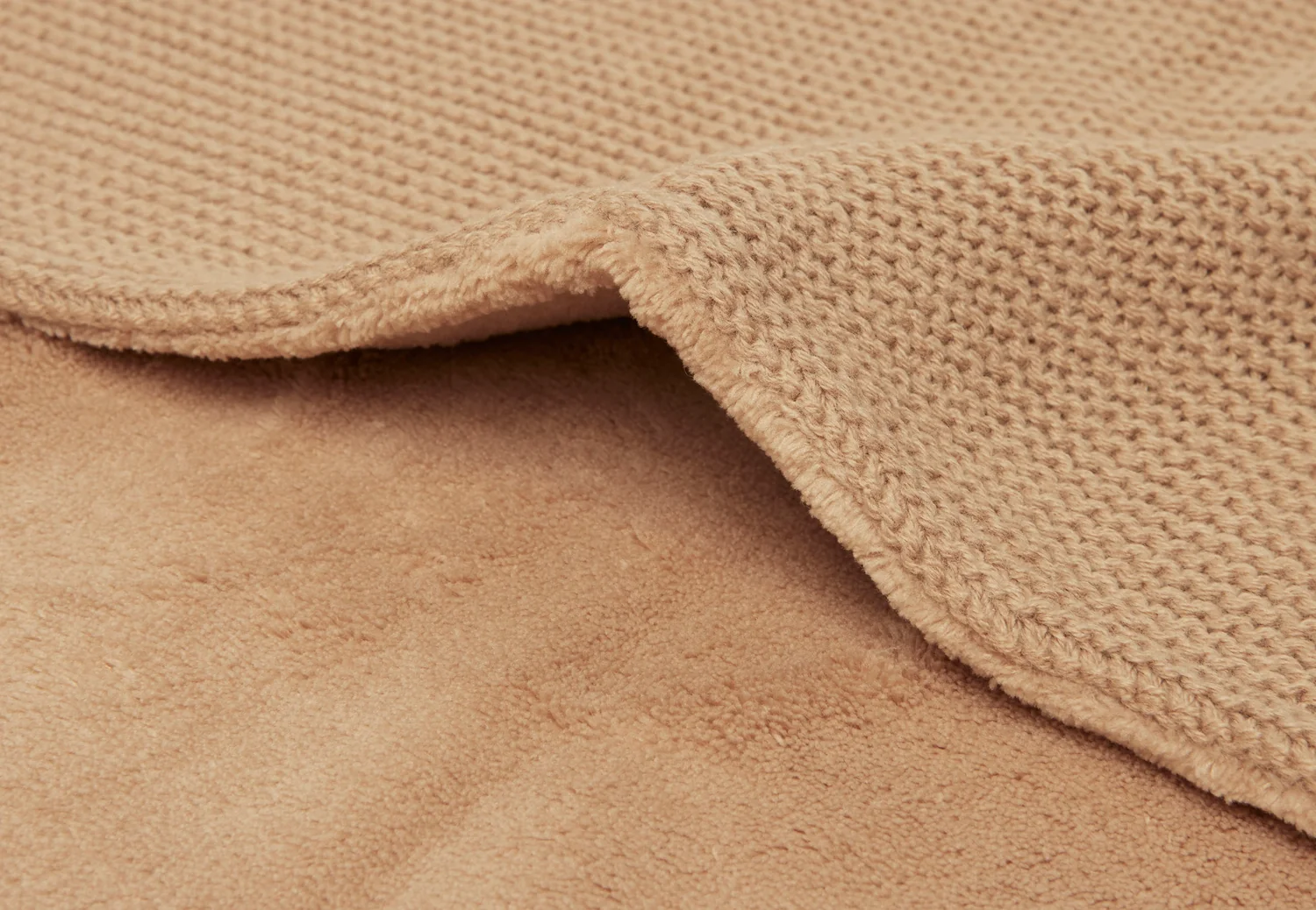Jollein Couverture en tricot doublée polaire - Biscuit – Image 4