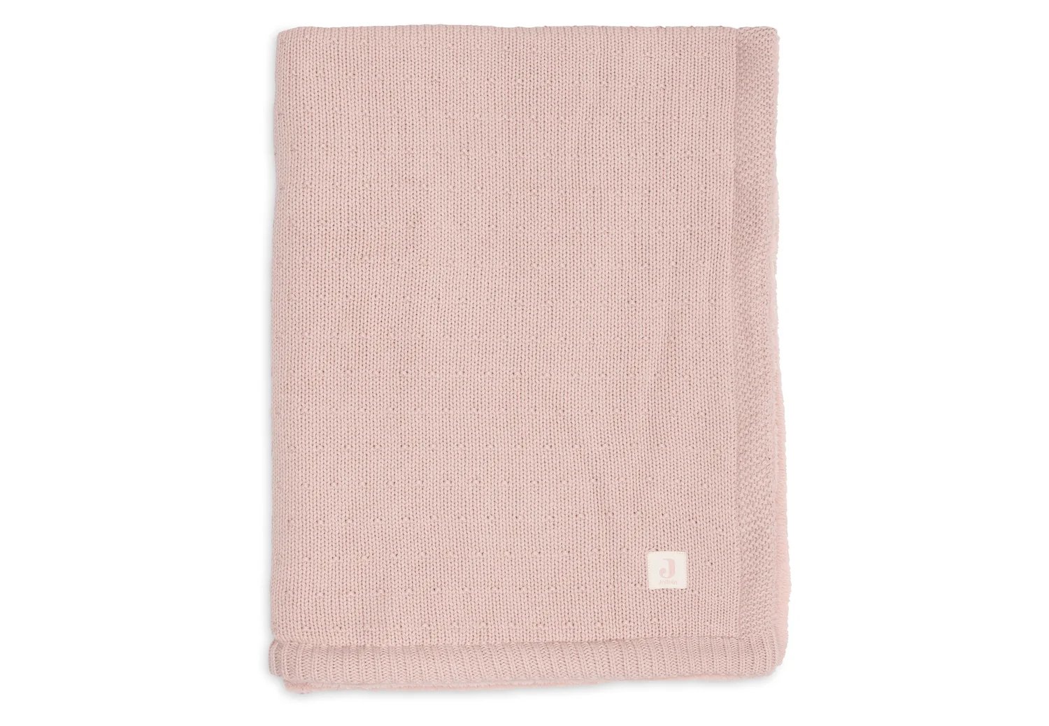 Jollein Couverture en tricot à pois et tissu peluche Silk rose 75 x 100 cm