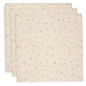 Jollein Lange gaze de Coton Small 70x70cm - Woolly - 3 Unités
