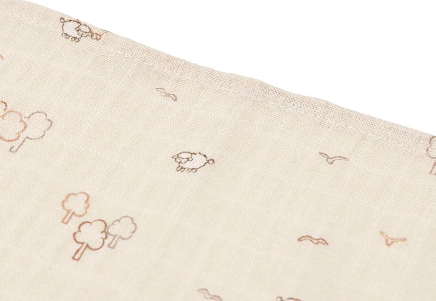 Jollein Lange gaze de Coton Large 115x115cm - Woolly - 2 Unités – Image 2
