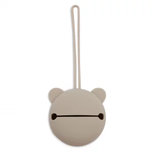 Jollein Étui à sucette en silicone Ø7 cm - Vert olive