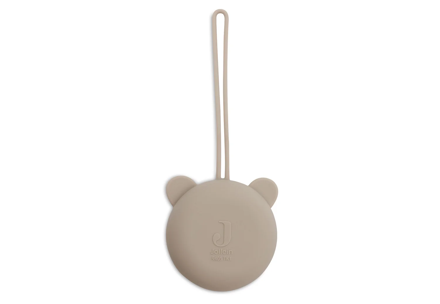 Jollein Étui à sucette en silicone Ø7 cm - Vert olive – Image 2
