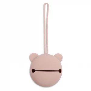 Jollein Étui à sucette en silicone Ø7 cm - Rose Sauvage