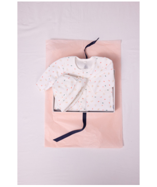 Petit Bateau Coffret Pyjama et bonnet Noël - Taille 6 mois