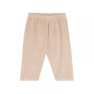 Petit Bateau Pantalon en velours uni beige - Taille 24 mois