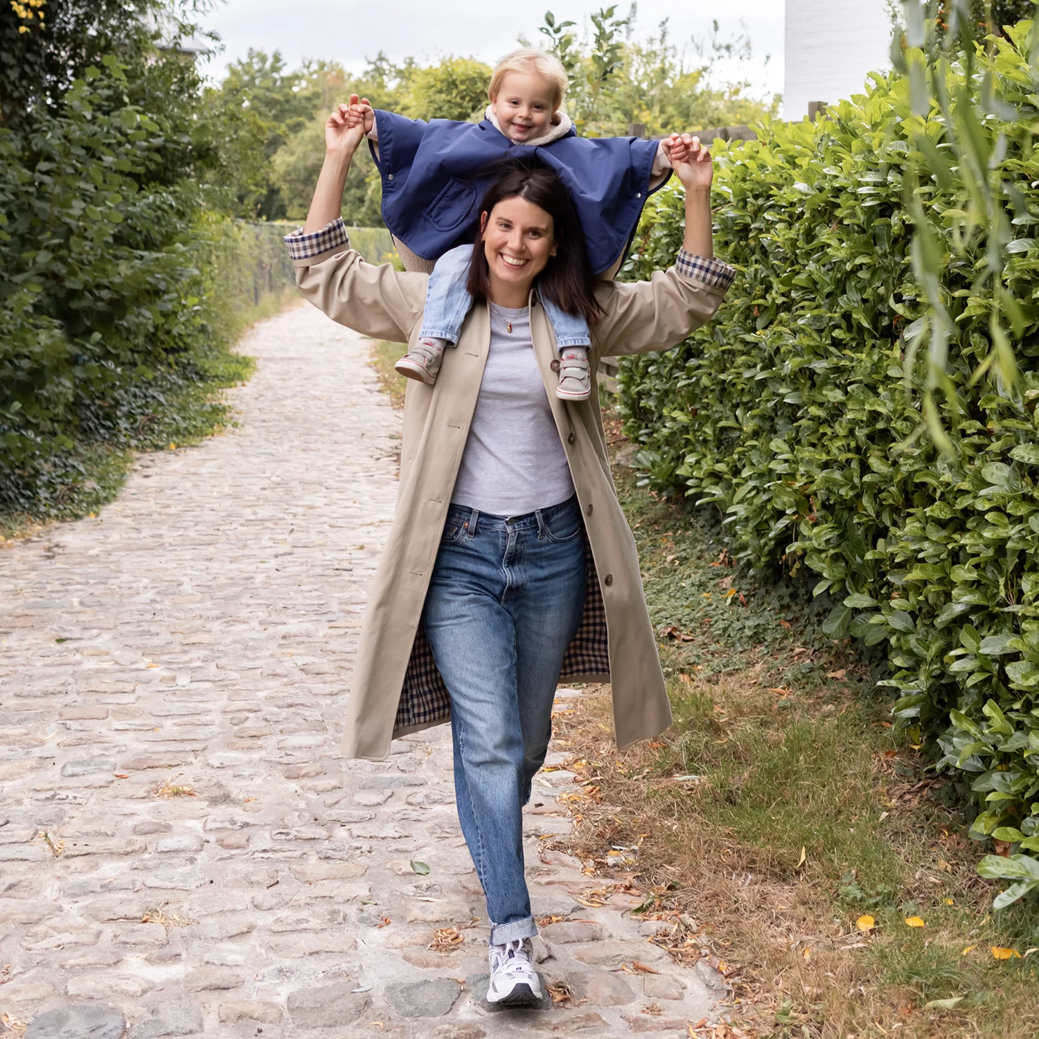 Poncho Teddy waterproof 9-36 mois bleu marine – Image 3