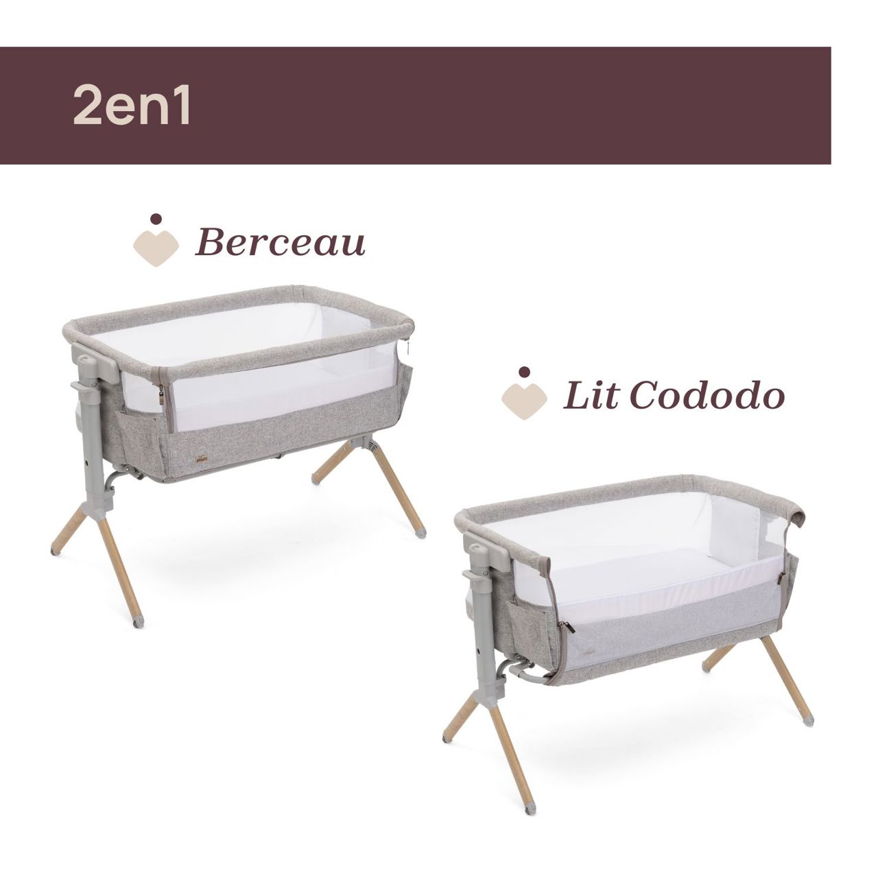 Chicco Berceau Cododo Next2Me Armonia - Scandinavian – Image 3