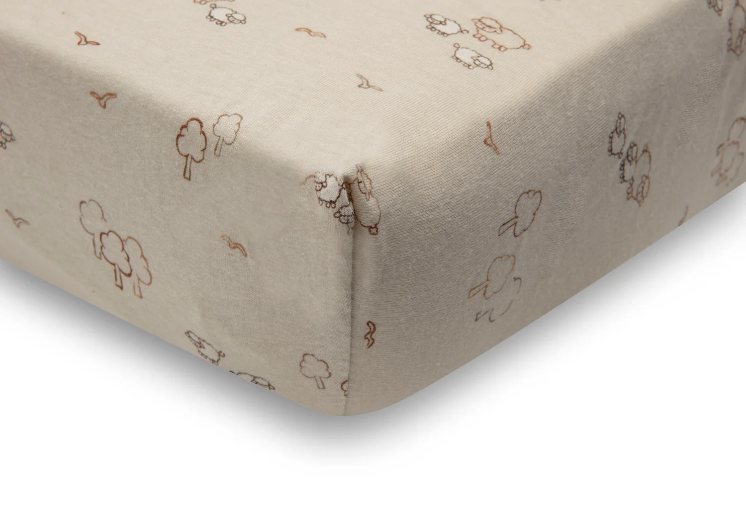 Jollein Drap-housse Jersey 40/50x80/90cm - Woolly – Image 3