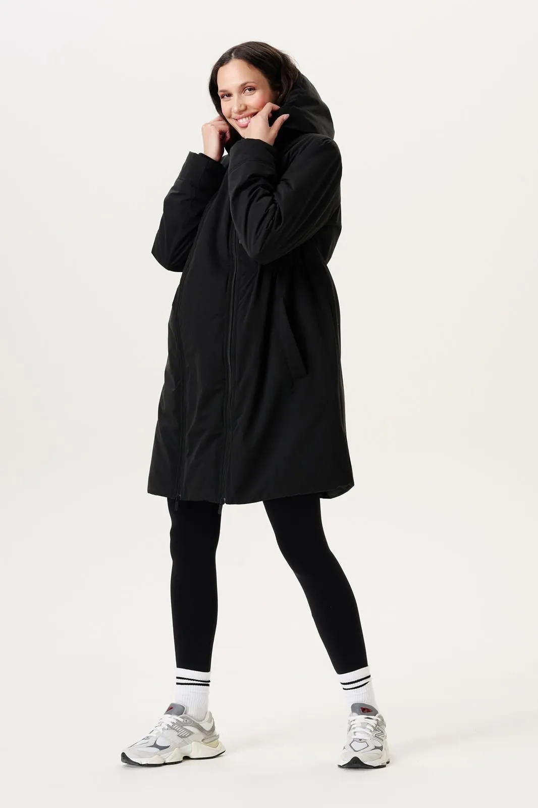 Noppies Manteau de grossesse d'hiver 3-way - Noir - Taille S