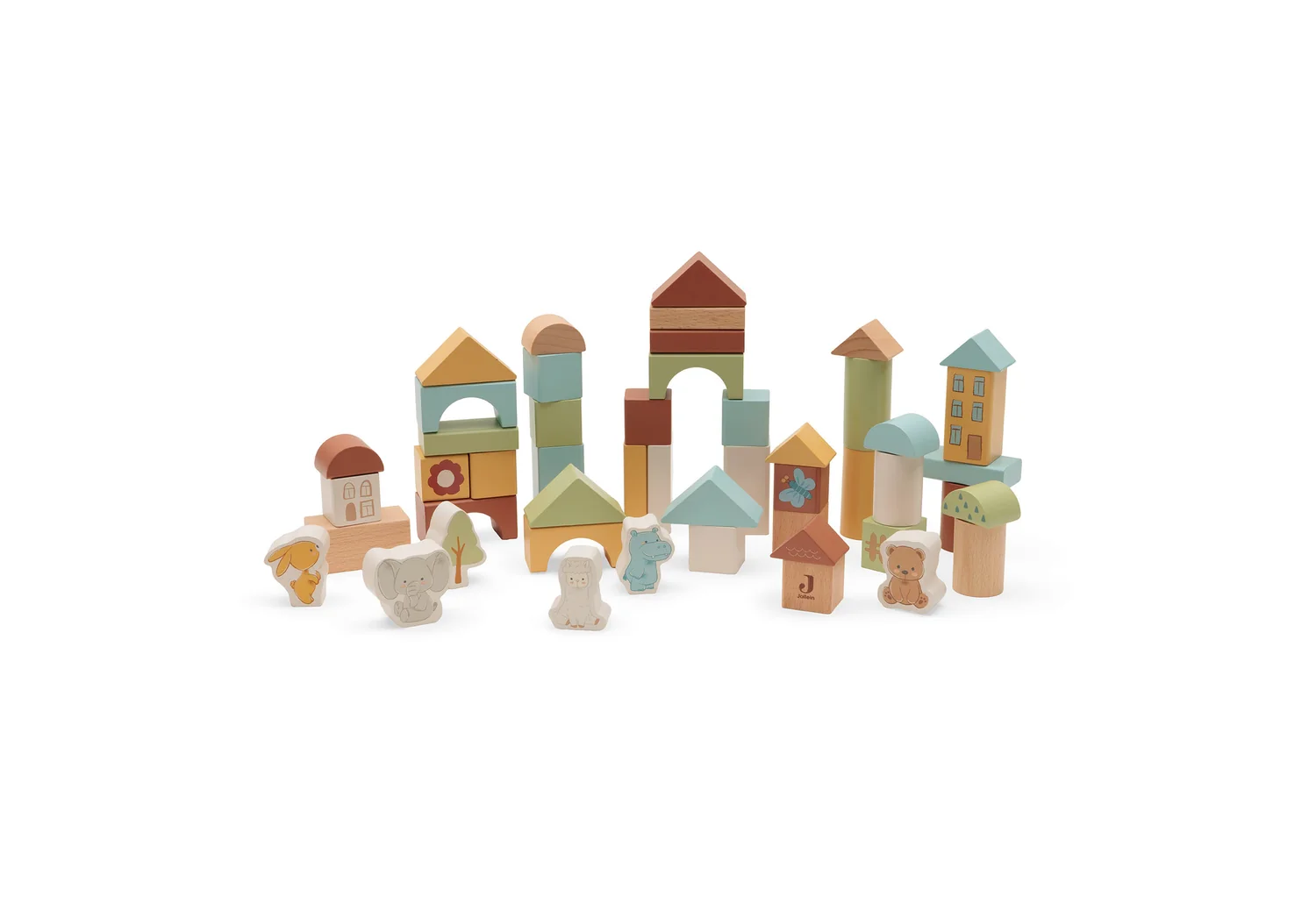 Jollein Set de Blocs en Bois - Jollies