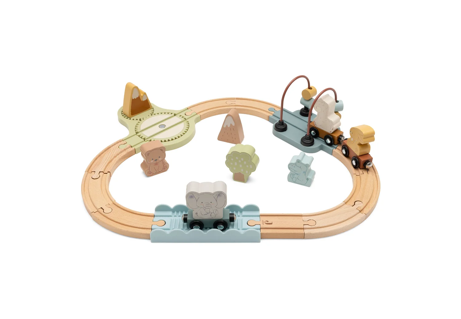 Jollein Set de Train en bois - Jollies