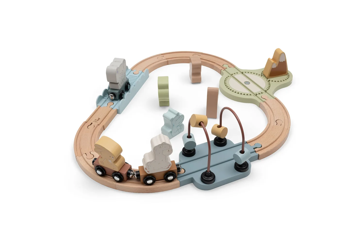 Jollein Set de Train en bois - Jollies – Image 3