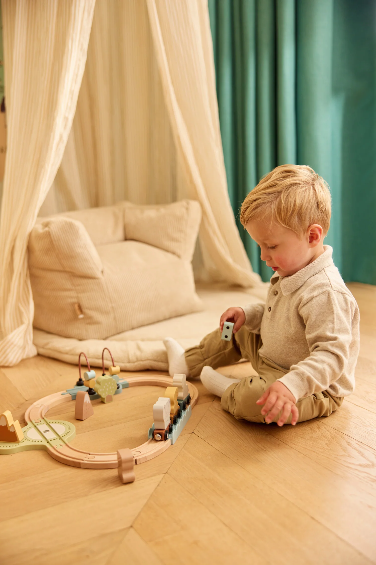 Jollein Set de Train en bois - Jollies – Image 5