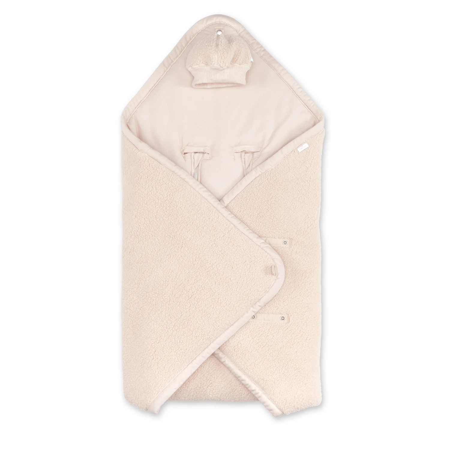 Bemini Nid d'ange Biside ouatiné 0-12m Pady teddy jersey - Ficelle