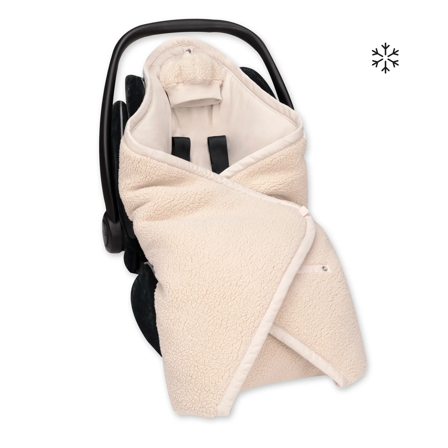 Bemini Nid d'ange Biside ouatiné 0-12m Pady teddy jersey - Ficelle – Image 2