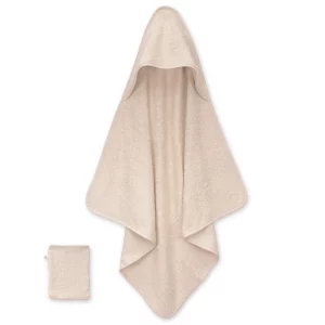 Bemini Cape de bain et gant de toilette 90x90cm en éponge - Sesame