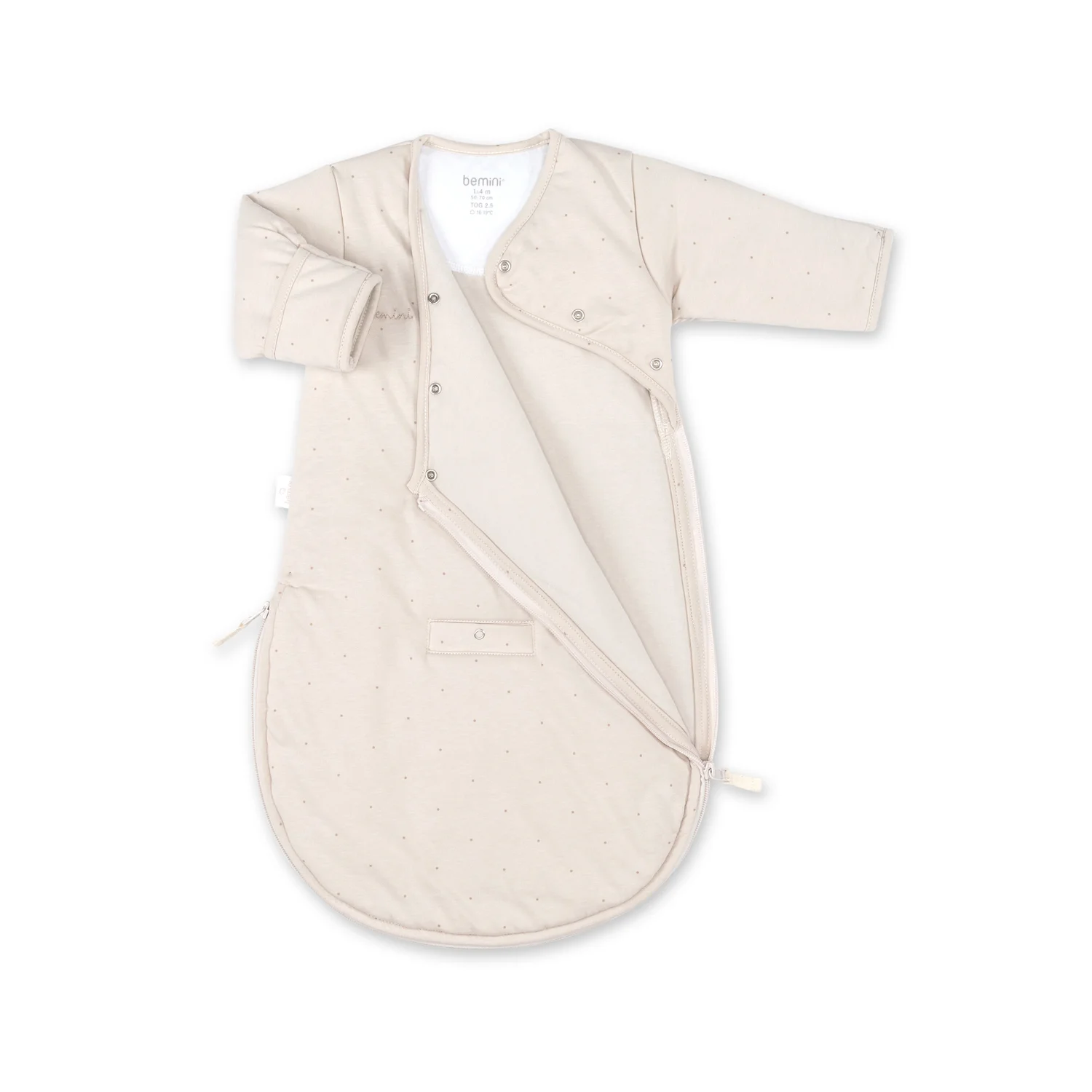 Bemini Gigoteuse avec moufles 1-4m hiver TOG 2.5 - Choux - Sesame – Image 2
