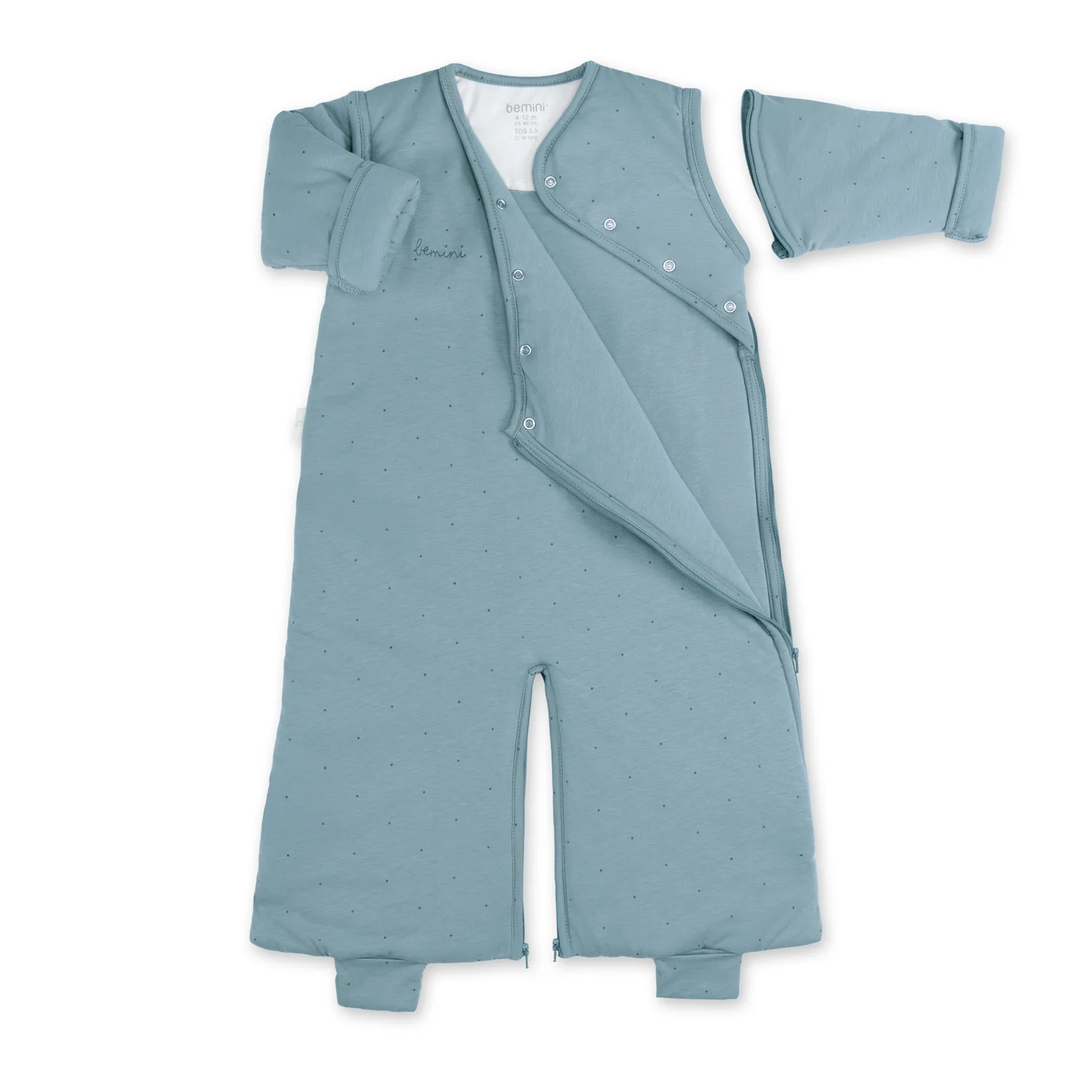 Bemini Gigoteuse jambes séparables 4-12m hiver TOG 2.5 - Choux - Bleu – Image 2