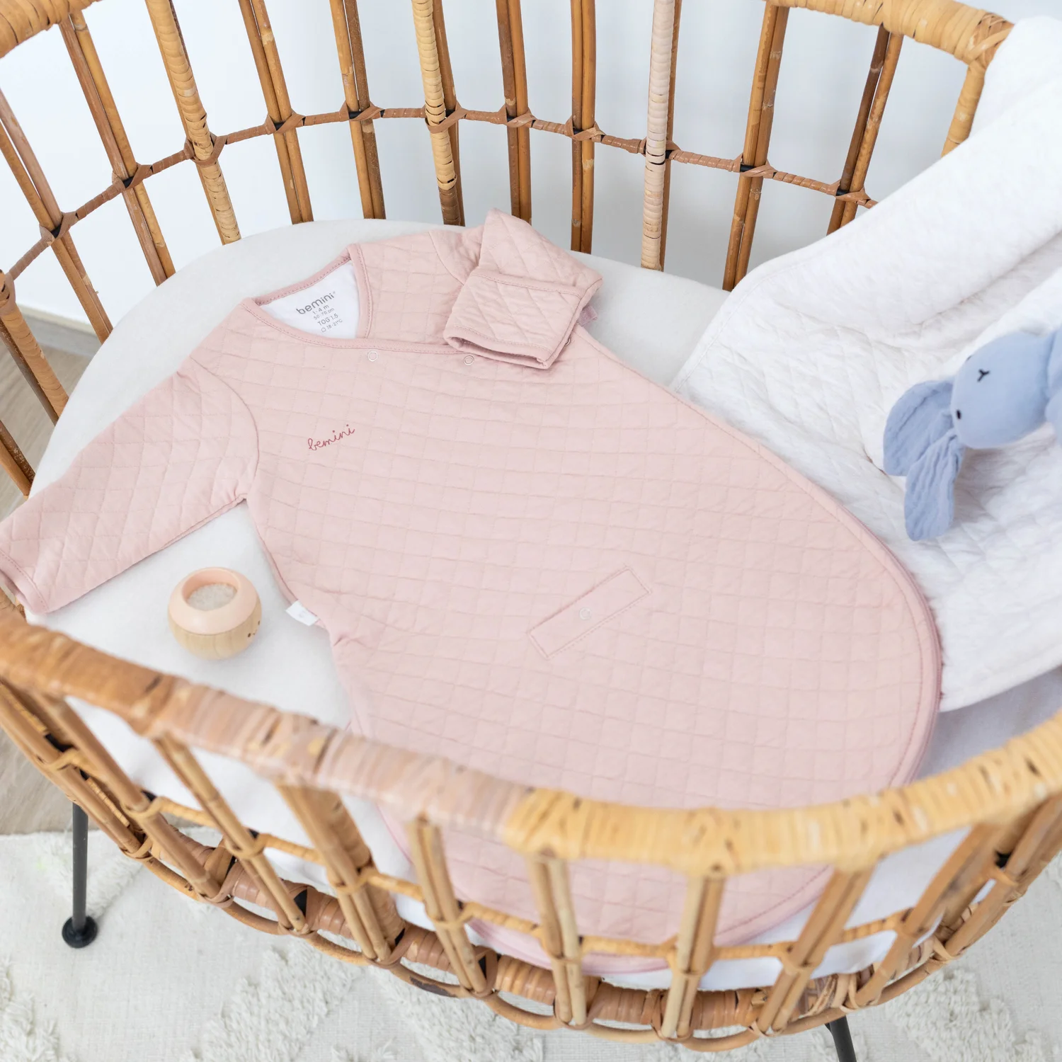Bemini Gigoteuse avec moufles 1-4m TOG 1.5 - Blush – Image 3