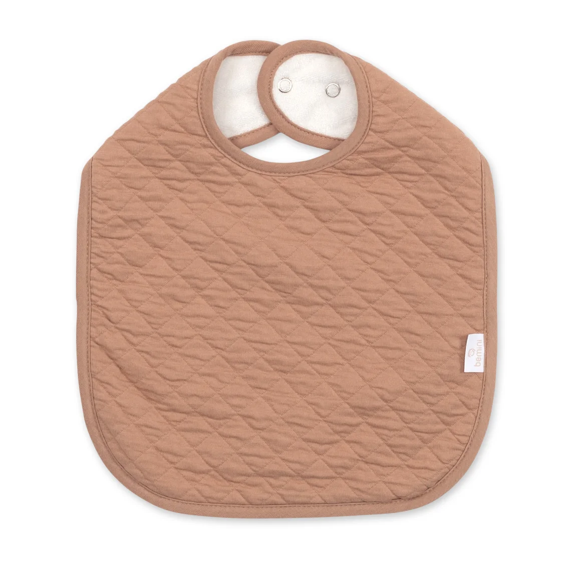 Bemini Bavoir waterproof 37cm Pady quilted jersey - Beige