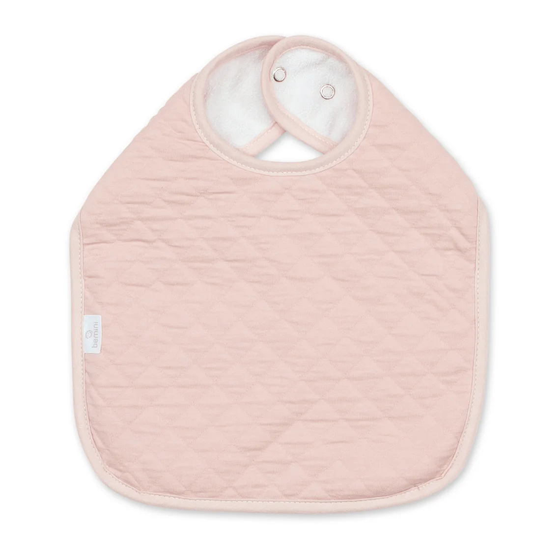 Bemini Bavoir waterproof 37cm Pady quilted jersey - Blush