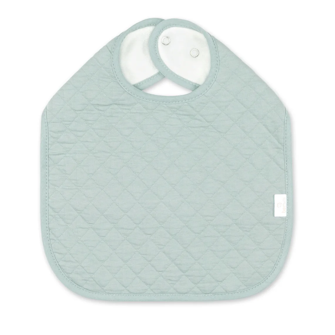 Bemini Bavoir waterproof 37cm Pady quilted jersey - Lunar