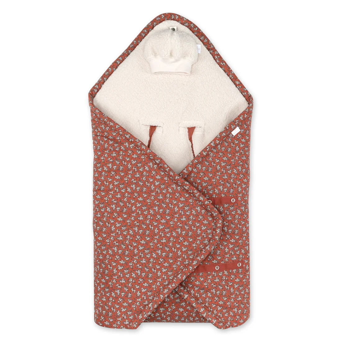 Bemini Nid dange bebe poussette et siege auto 0-12m Teddy bien chaud - Heidi Carmin – Image 2