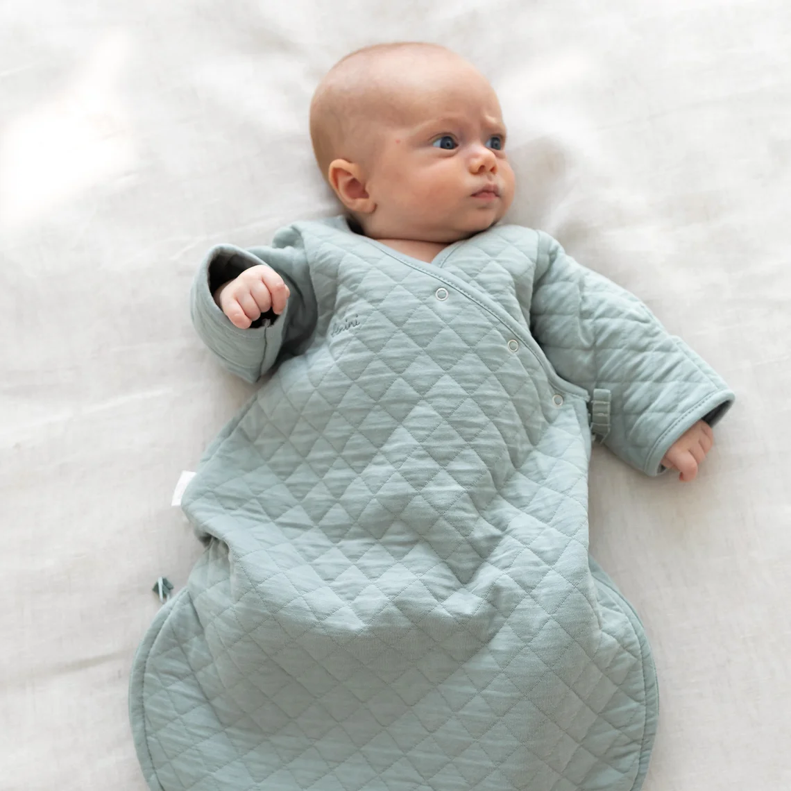 Gigoteuse avec moufles 0-1m été TOG 1.5 Matelassé confort - Lunar – Image 3