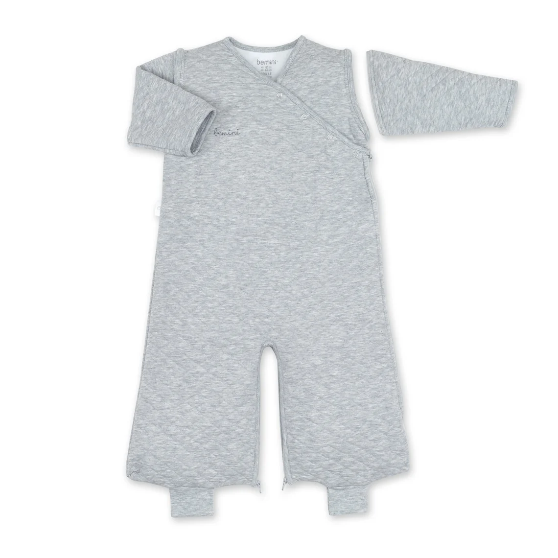 Gigoteuse jambes séparables 4-12m tog 1.5 Pady quilted - Mix gris – Image 2