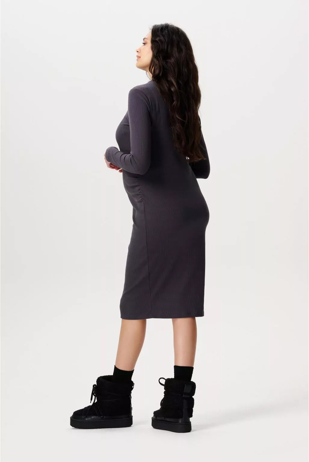 Noppies Robe de grossesse Aima - Forged Iron - Taille L – Image 3