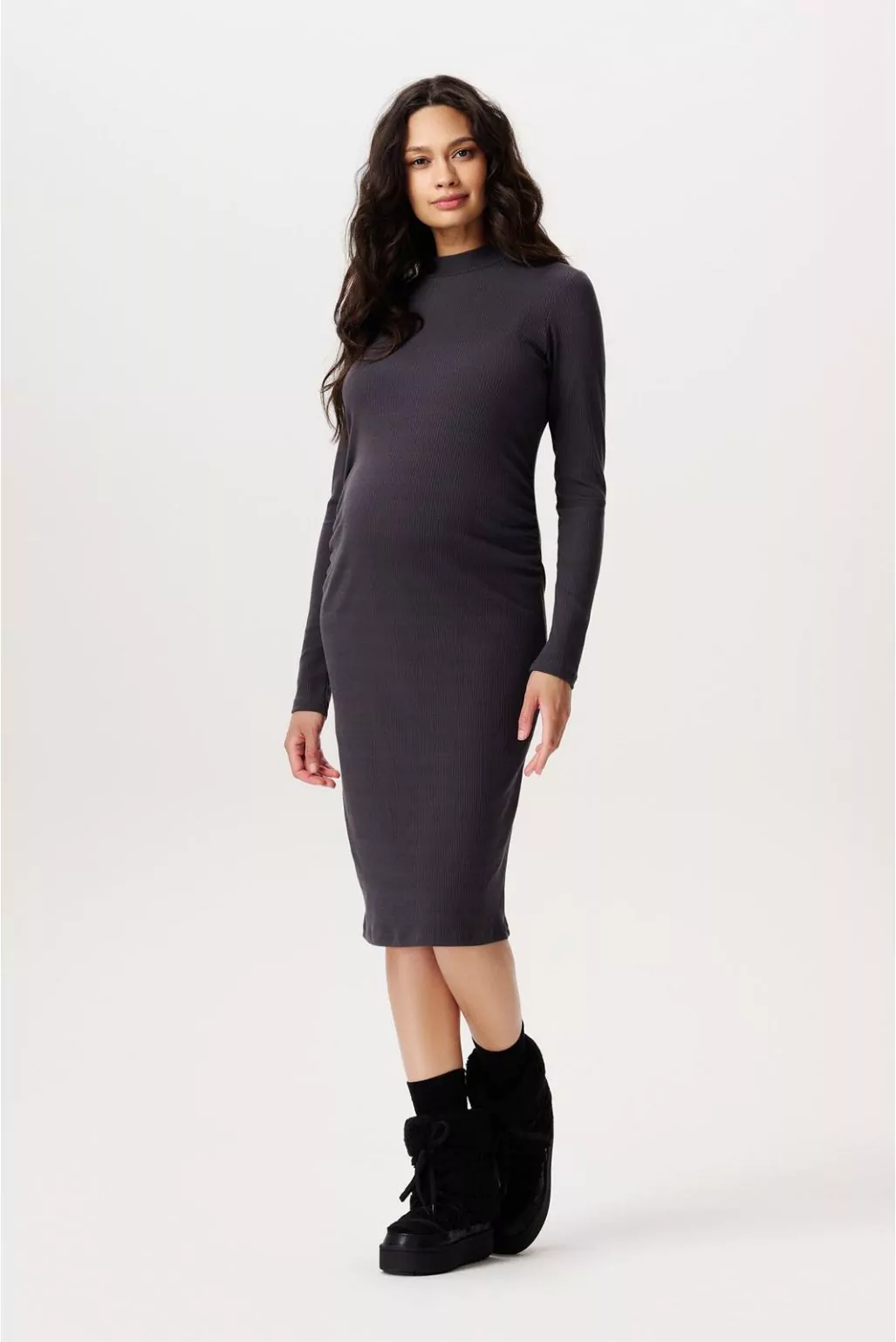 Noppies Robe de grossesse Aima - Forged Iron - Taille L