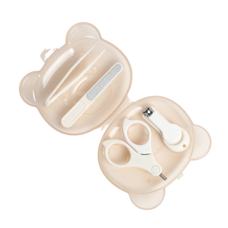 Bo Jungle – Set de manucure bébé 4 pièces avec étui – Nude – Image 2