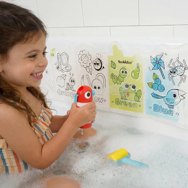 Yookidoo – Livre de bain magique à colorier avec de l'eau – Spray 'N' Roll – Image 2