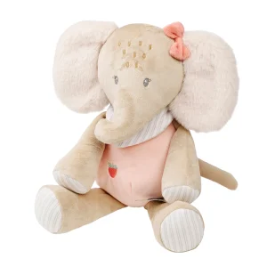 Nattou – Peluche éléphant Oli rose –  29 cm