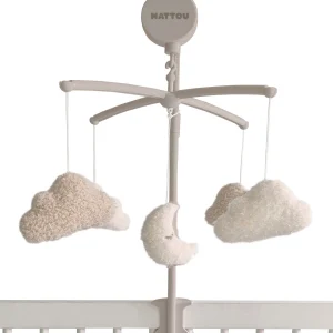 Nattou Mobile musical bébé Lune Nuage Teddy 65 cm