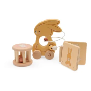 Jollein Coffret 3 cadeaux en bois - Jollies - Lapin