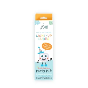 Glo Pals – Lot de 4 cubes lumineux pour le bain – Party Pal - Multicolore