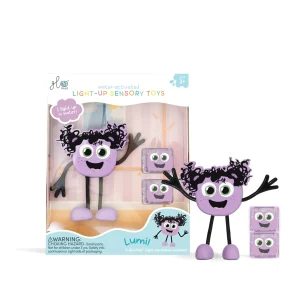 Glo Pals – Personnage lumineux pour le bain avec 2 cubes – Lumi - Mauve