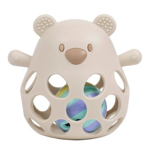 Nattou Hochet avec Balle Ours en Silicone 13,5 cm
