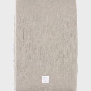 Noukie's Housse de matelas à langer, coton bio - Beige