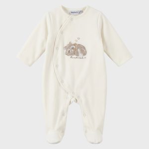 Noukie's Pyjama en velours bébé brodé Raku, Lino & Pico - Taille 18 mois