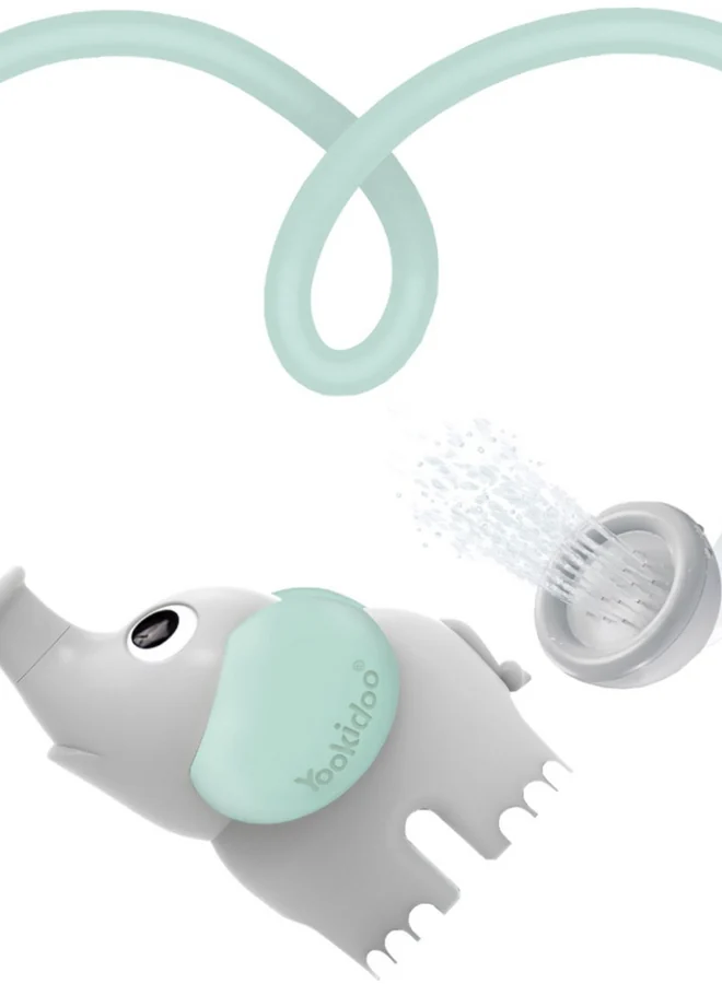 Yookidoo – Douchette de bain éléphant pour bébé – Turquoise – Image 3